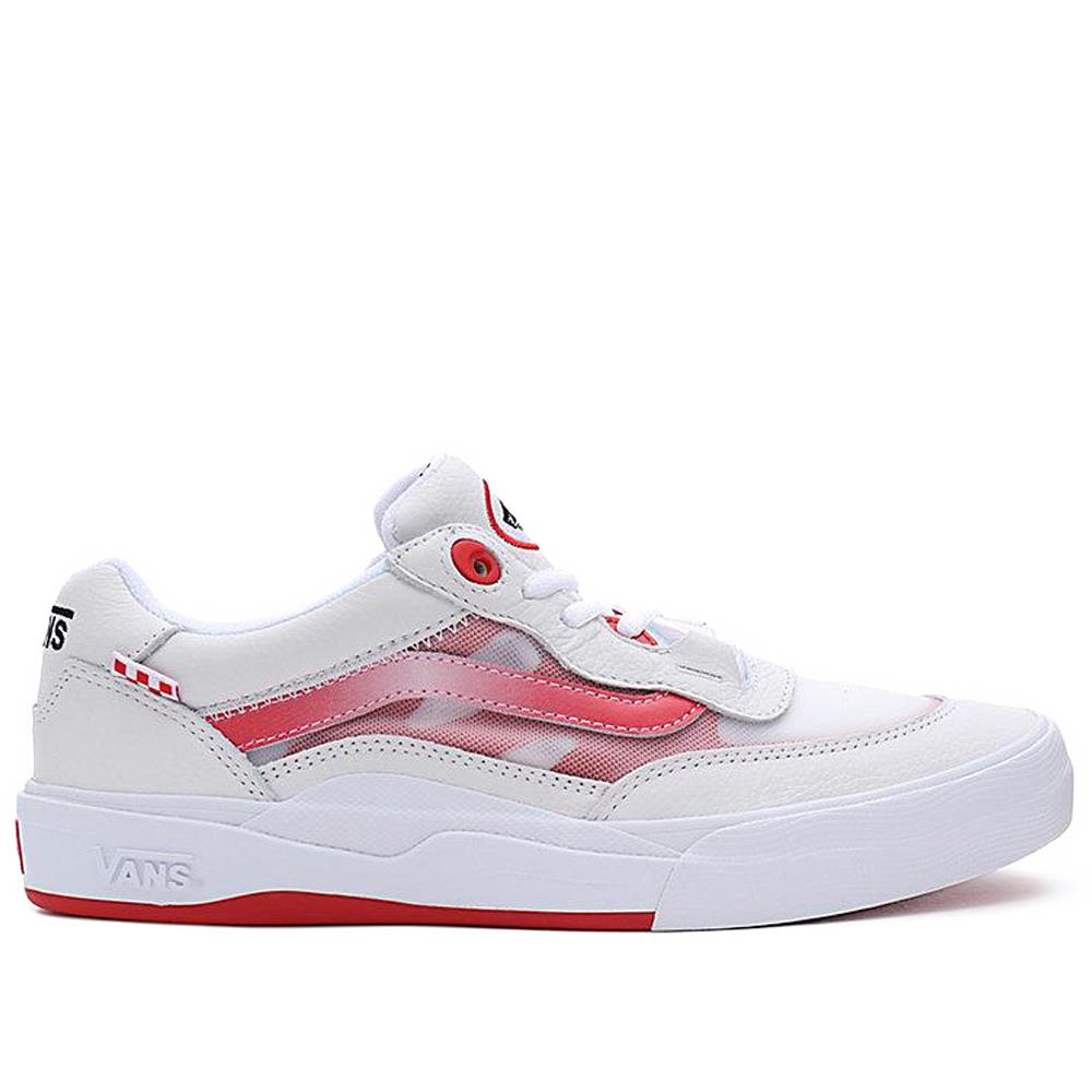 Vans Leather Wayvee True White/Red Source Skate Co
