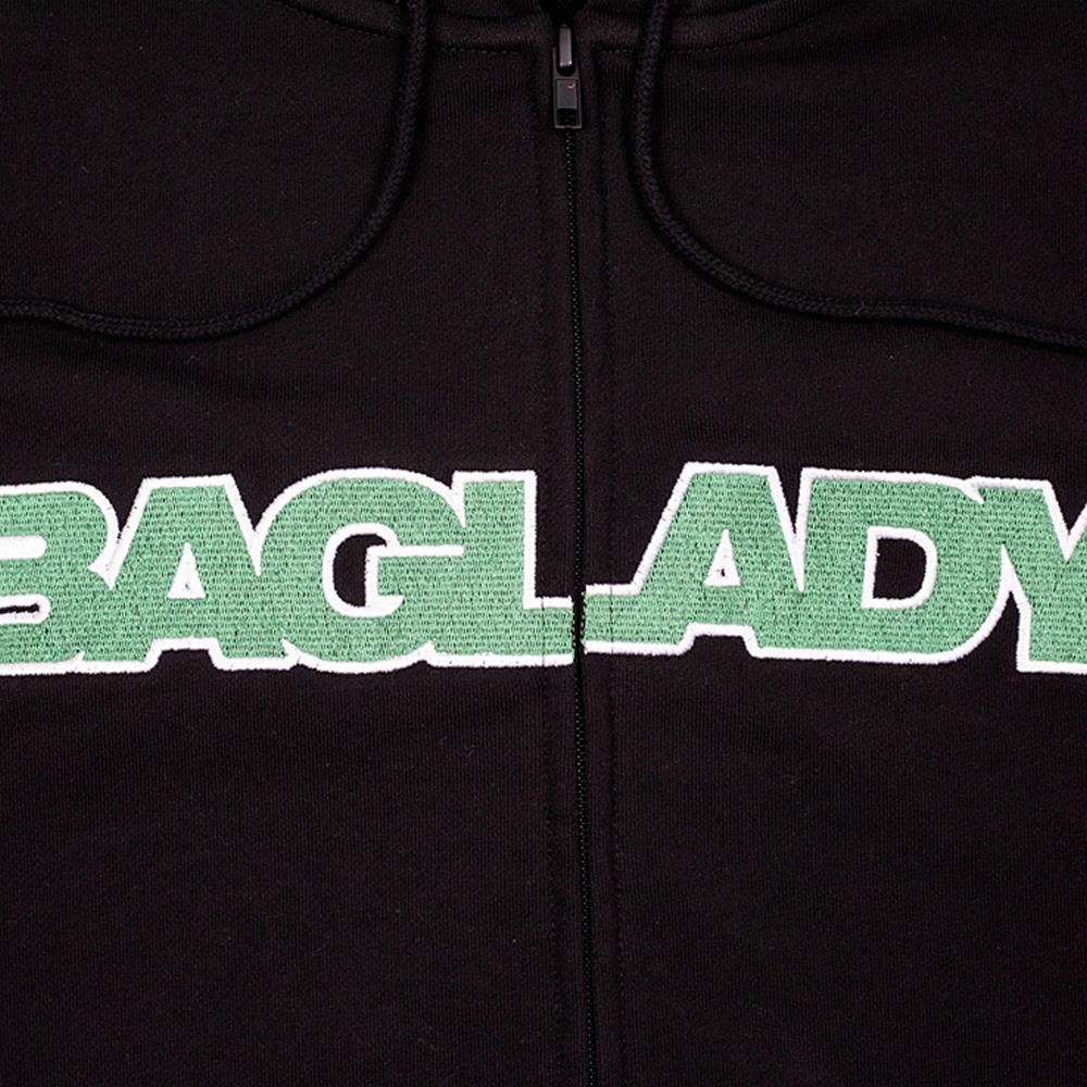 Baglady Full Zip Hoodie - Black