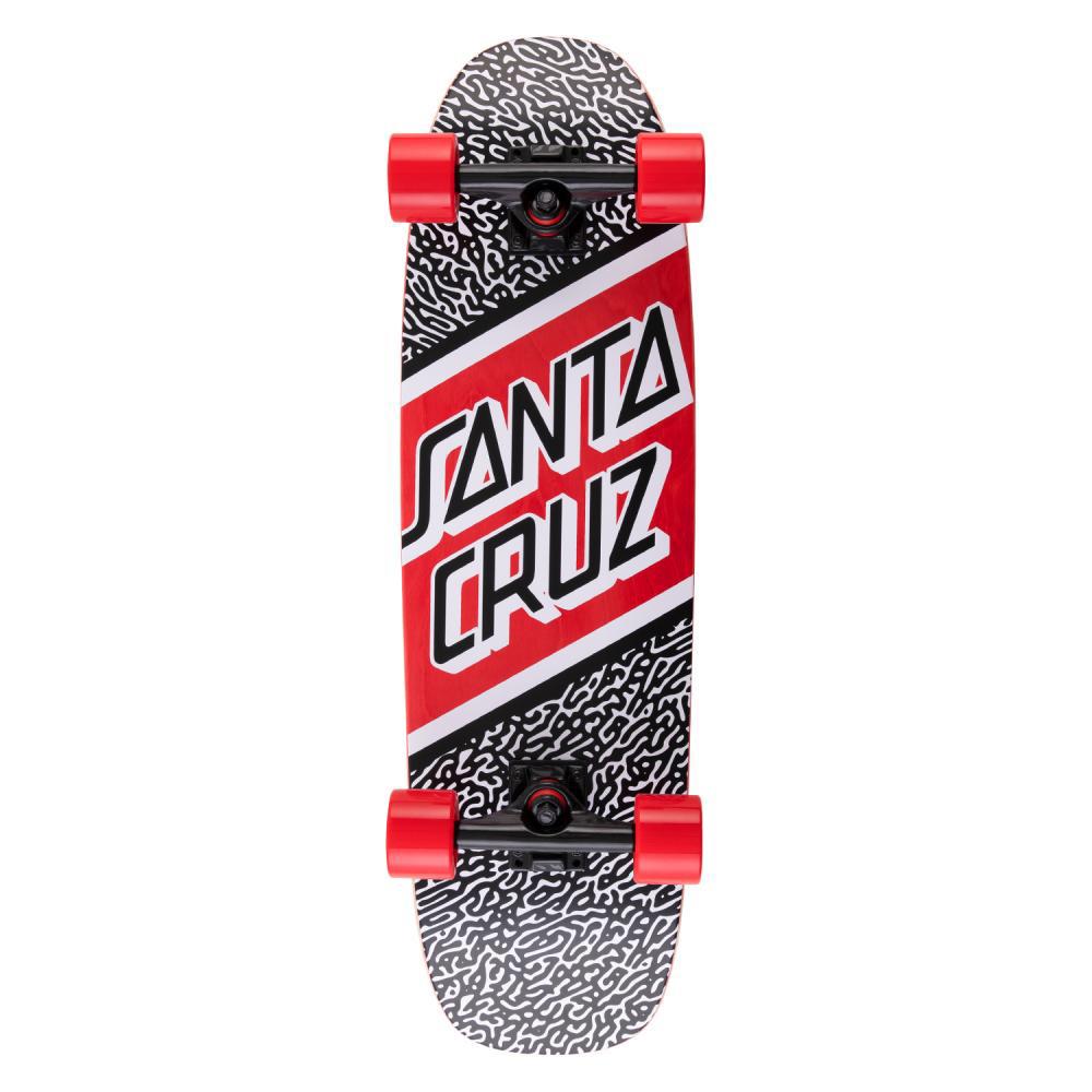 Santa Cruzer Amoeba Street Skate Complete Black Red 29.4"