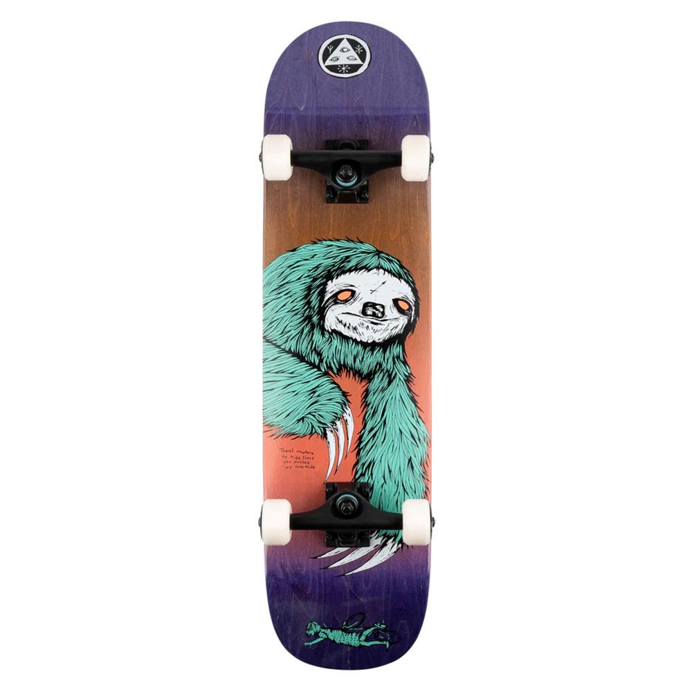 Welcome Complete Skateboard - Sloth Purple Stain - 8"