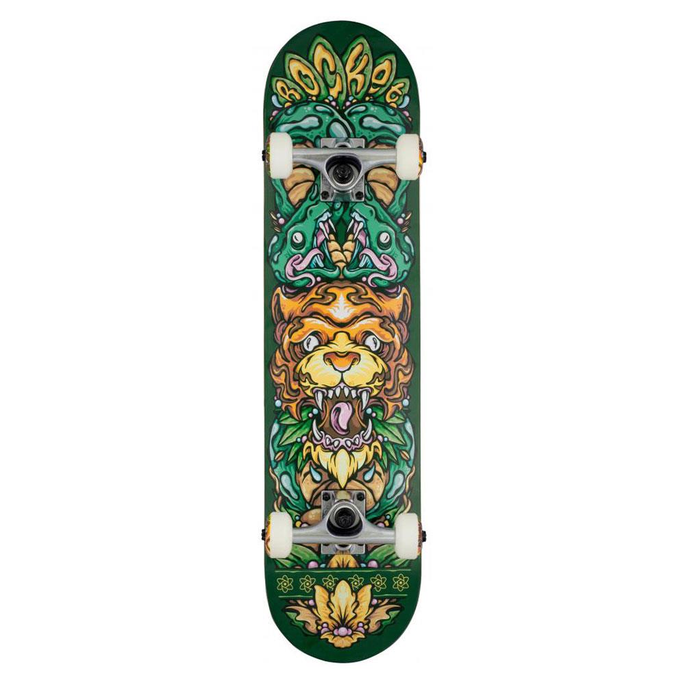 Rocket Complete Skateboard - Wild Pile-up Green 7.5"