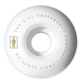 Girl Skateboard Wheels - Pictograph Staple 99a 55mm White (4 Pack)