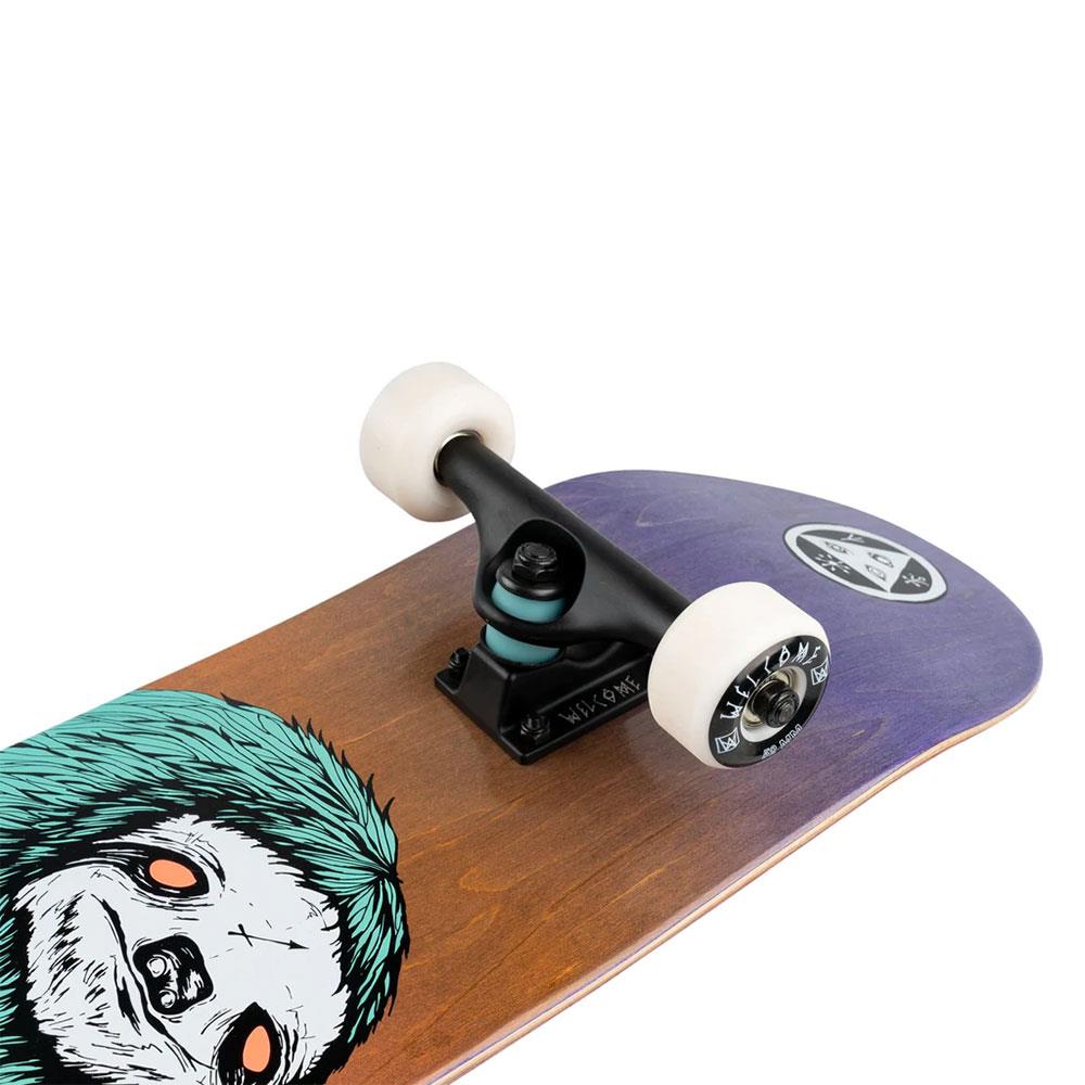 Welcome Complete Skateboard - Sloth Purple Stain - 8"