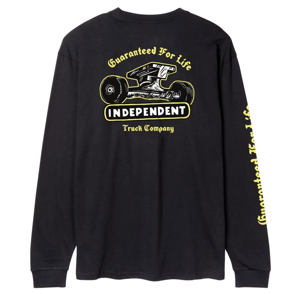 【INDEPENDENT】 GFL TRUCK CO. S/S REGULAR T-SHIRT BLACK Vintage Independent Truck Co. Built To Grind Skate Black Tee