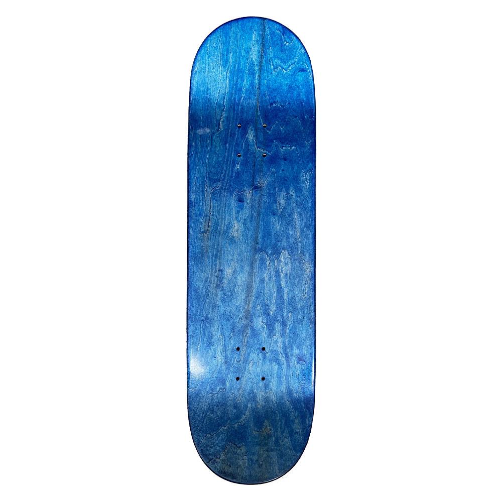Baglady Skateboard Deck - Throw Up Blue Stain 8.25"