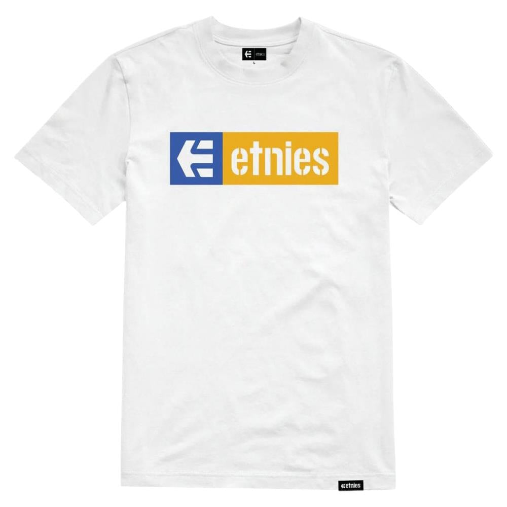 Etnies New Box T-shirt - White/Yellow