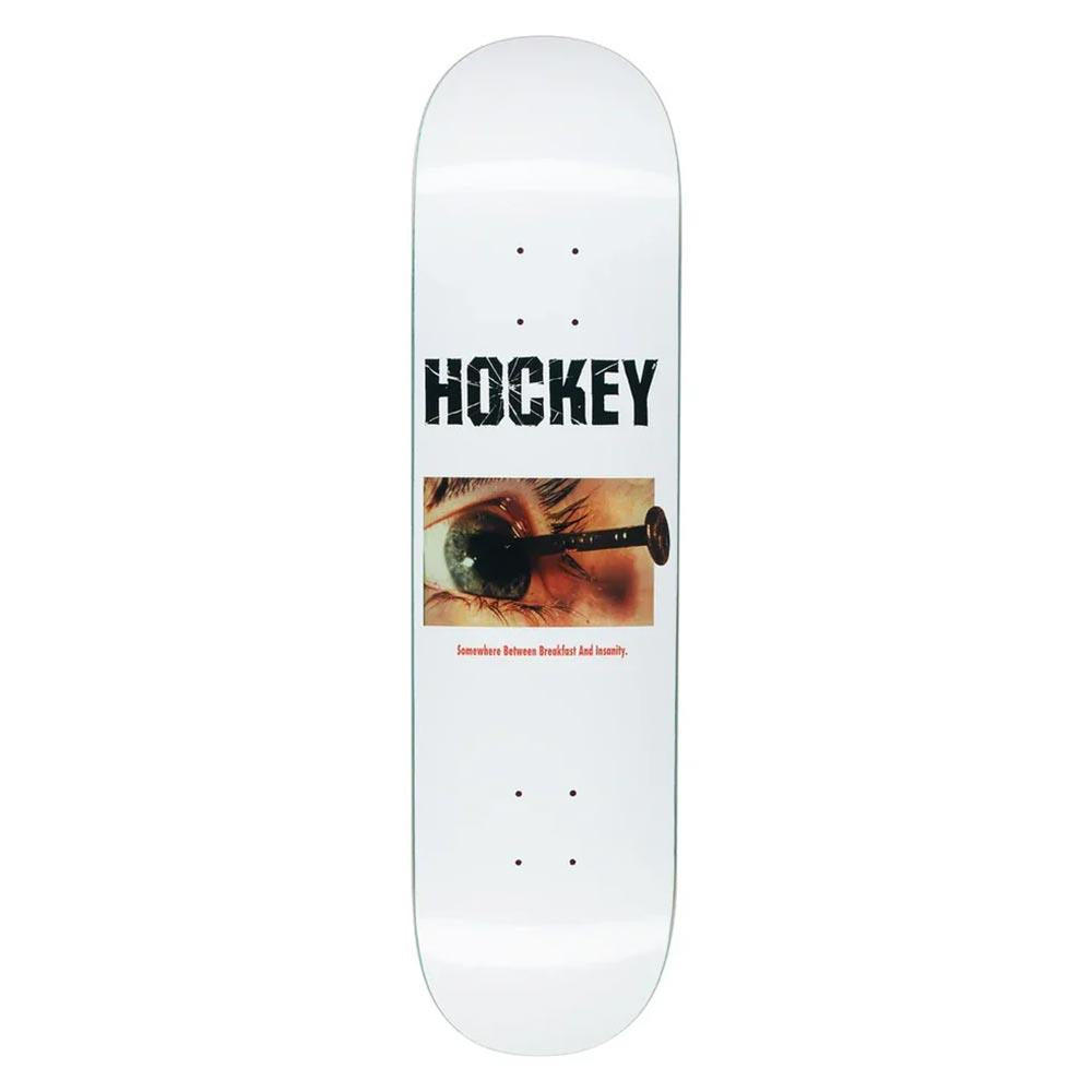 Hockey Skateboard Deck - Breakfast Insanity Ben Kadow White 8