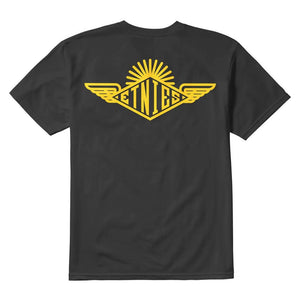 Etnies Wings T-shirt - Black/Yellow