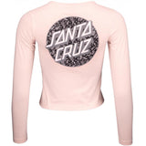 Santa Cruz Womens Screaming Paisley Dot Long Sleeve T-Shirt - Chalk Pink