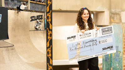 Behind the 'front rock' with Lola...