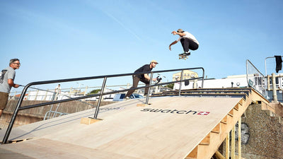 Chris skates the Swatch Rail!