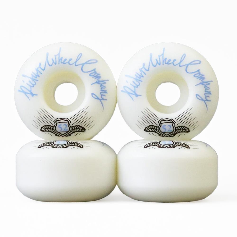Picture Wheels - POP White/Baby Blue 99a 52mm (4 Pack)
