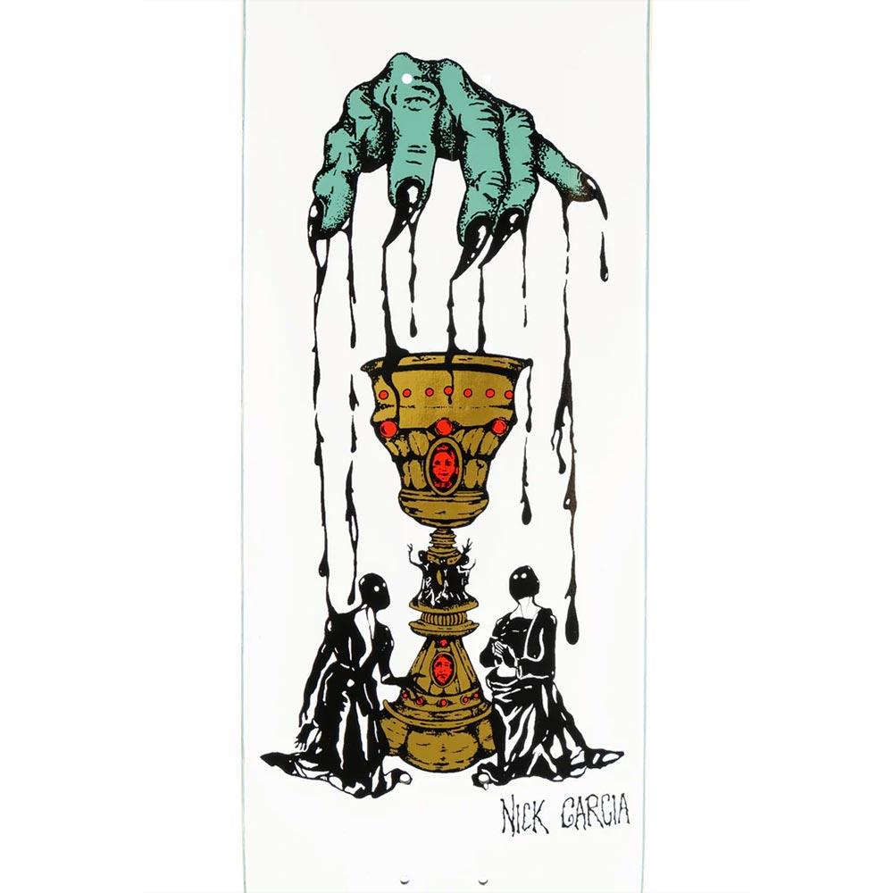 Welcome Skateboard Deck - Chalice Nick Garcia White 8.38"