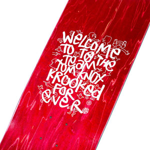 Krooked Skateboard Deck - Tom Knox Debut Red 8.5"