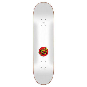 Santa Cruz Skateboard Deck - Classic Dot White 8"