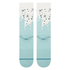 Stance Big City Elf Crew Socks - Ice Blue - Large