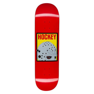Hockey Skateboard Deck - Half Mask Red 8.38"