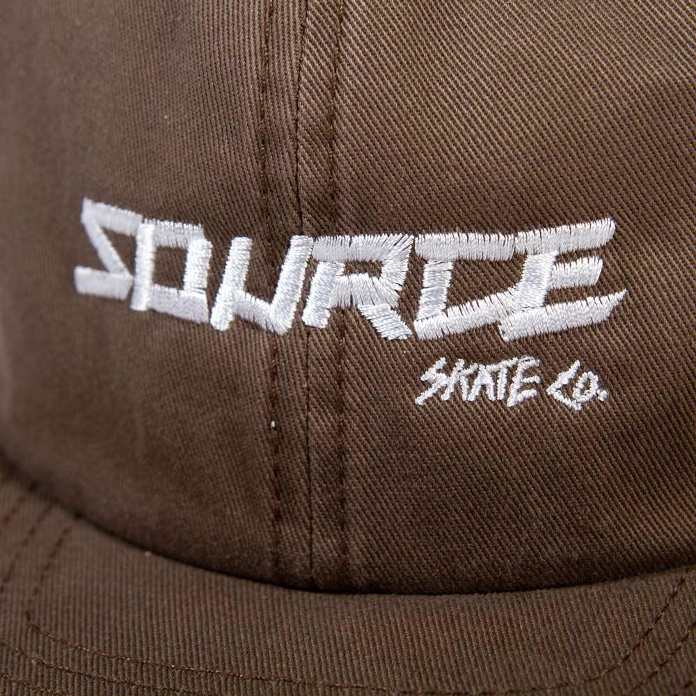 Source Skate Co. Six Panel Cap - Walnut/White