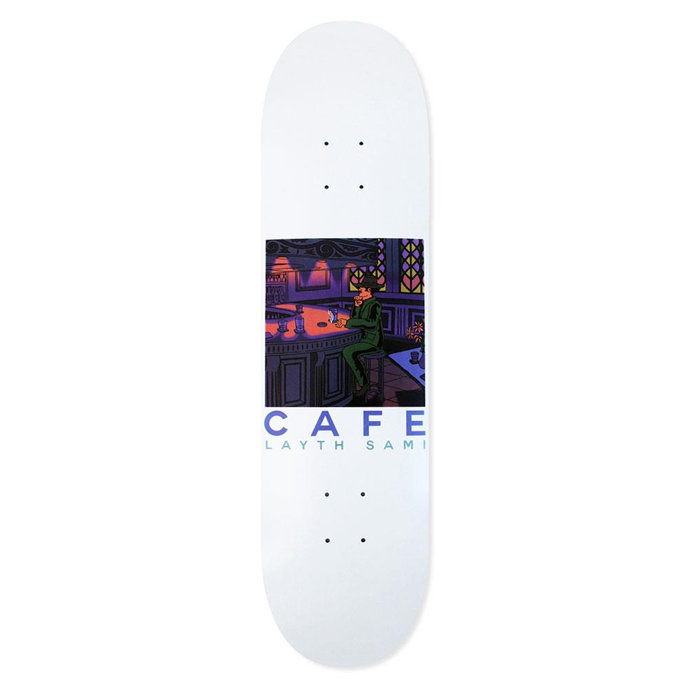 Skateboard Cafe Deck - Barfly Layth Sami White 8.5"
