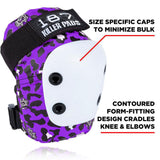 187 Killer Pads OSFA Jr. Six Pack Set - Staab Purple