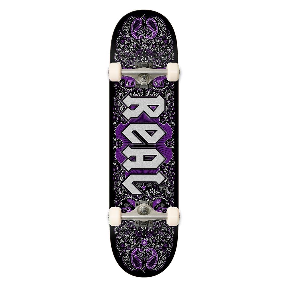 Real Complete Skateboard - Bandana Series Purple 8.25"