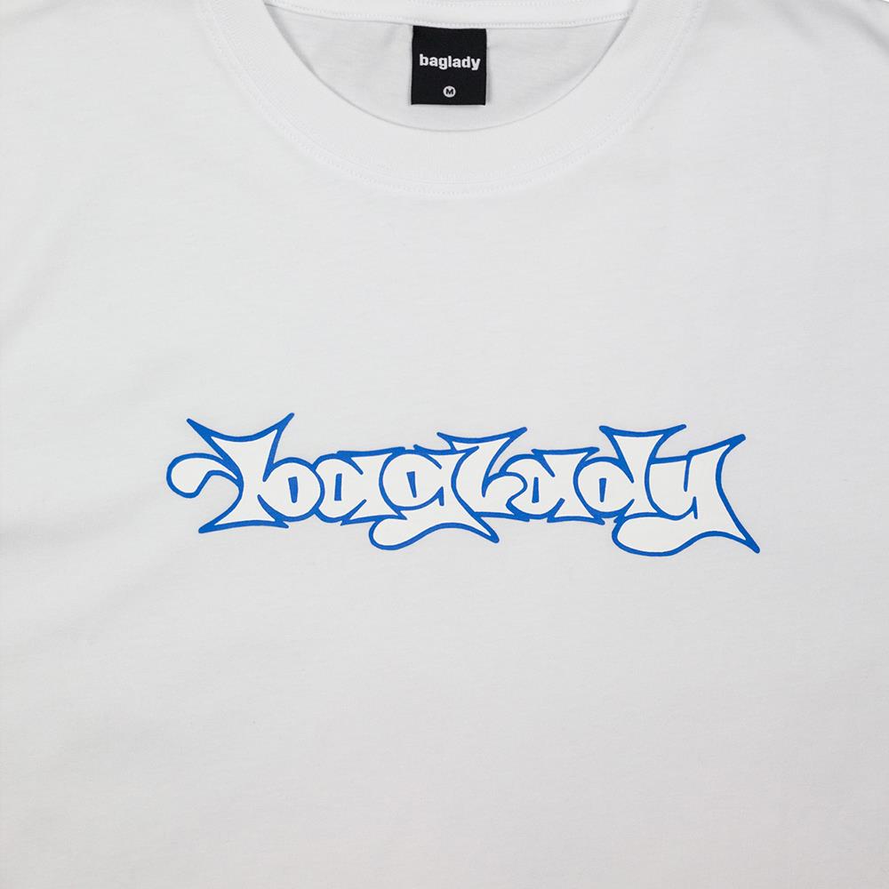 Baglady Bootleg Throw Up Logo T-shirt - White