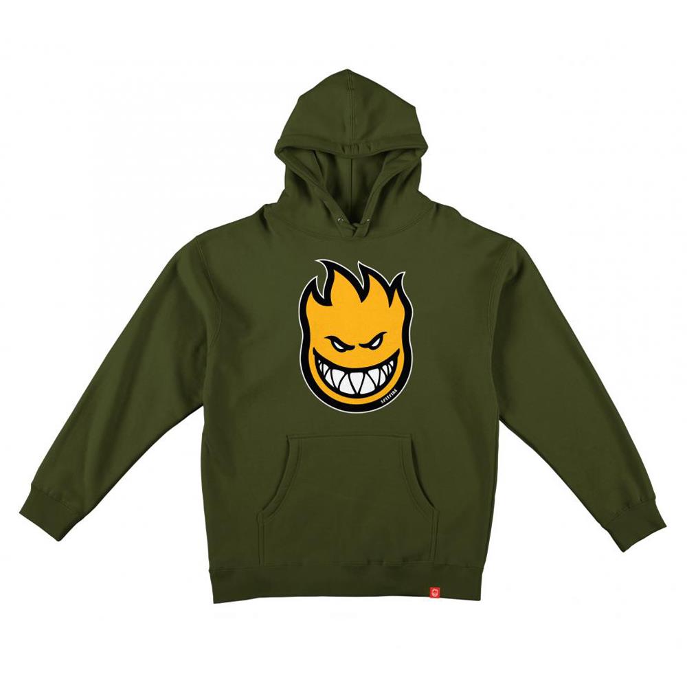 Spitfire Bighead Fill Hoodie - Army/Gold/Black