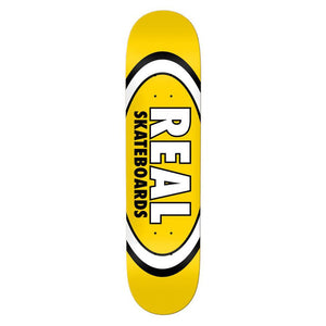 Real Skateboard Deck - Classic Oval Yellow 8.06"
