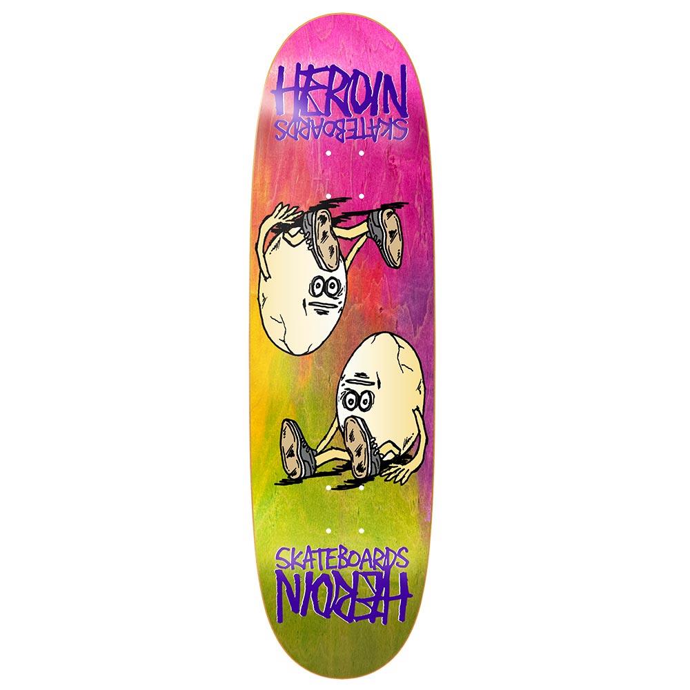 Heroin Skateboard Deck - Egg Rainbow 8.75" (Shaped)
