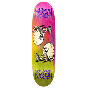 Heroin Skateboard Deck - Egg Rainbow 8.75" (Shaped)