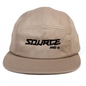 Source Skate Co. Five Panel Cap - Khaki