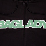 Baglady Full Zip Hoodie - Black