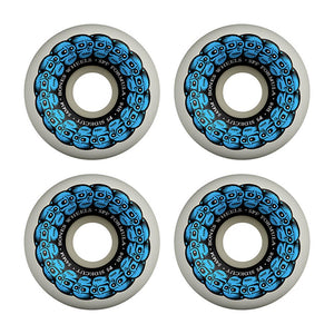 Bones Wheels - SPF Circle Skulls P5 Sidecut White/Blue 104a 54mm (4 Pack)