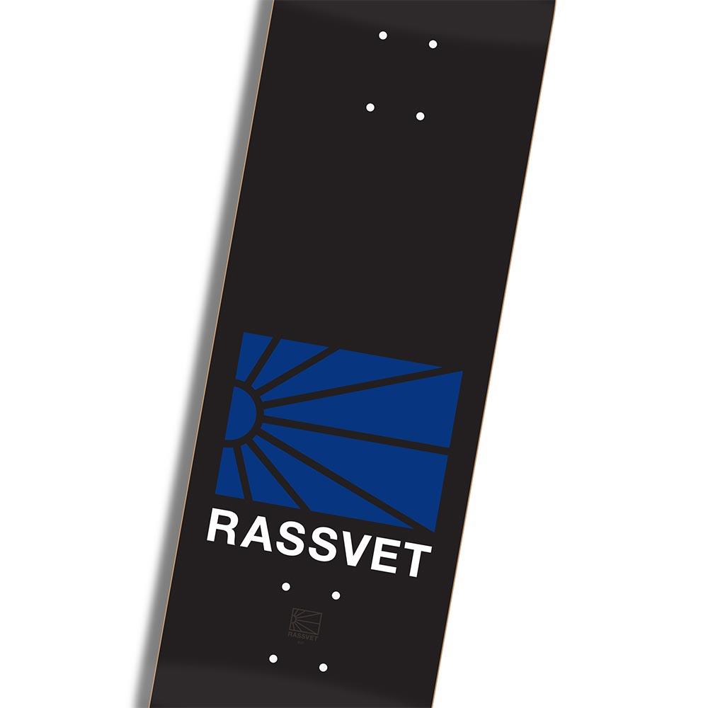 Rassvet Skateboard Deck - Dipped Logo Black 8.375"