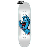Santa Cruz Skateboard Deck - Screaming Hand White 8.25"