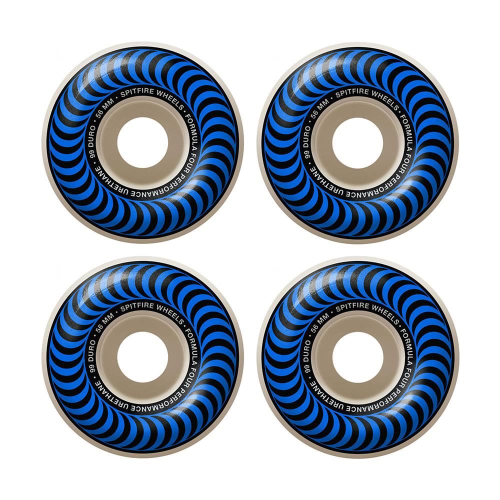 Spitfire Wheels - Formula Four Classics 99a 56mm White/Blue (4 Pack)