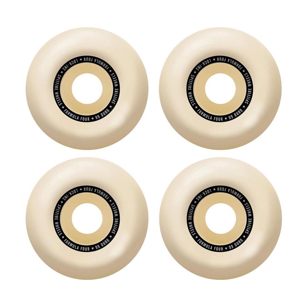 Spitfire Wheels - Formula Four Lock Ins Natural 99a 53mm (4 Pack)