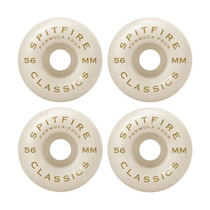 Spitfire Wheels - Formula Four Classics 101a 56mm White/Blue (4 Pack)