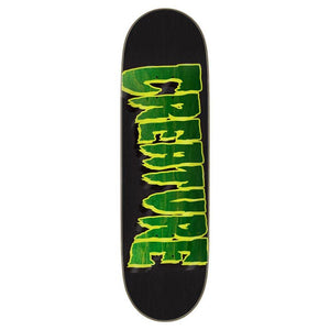 Creature Skateboard Deck -  Logo Outline Stumps Black 9"