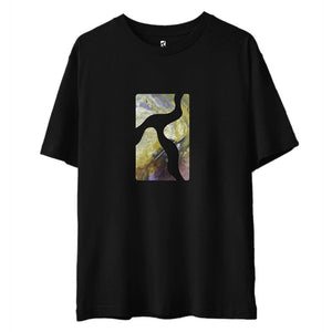 Poetic Collective Logo Cut Out T-Shirt - Black