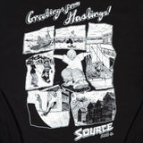 Source Skate Co. 'Greetings from Hastings' L/S T-Shirt - Black