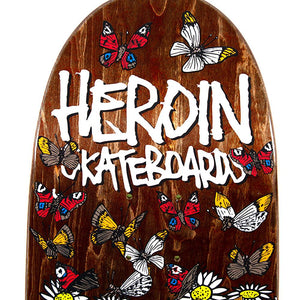 Heroin Skateboard Deck - AVI Guest Egg Brown 8.8" (Shaped)