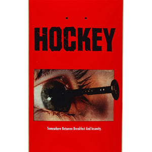 Hockey Skateboard Deck - Breakfast Insanity Ben Kadow Red 8.25"