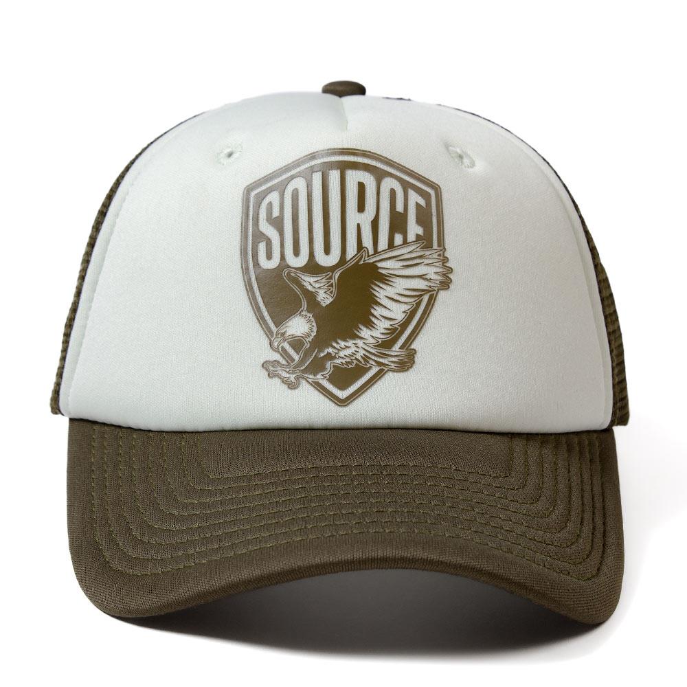 Source Eagle Trucker Hat - Brown/White