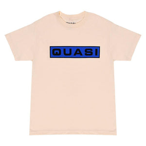 Quasi Bar Logo T-Shirt - Cream/Blue