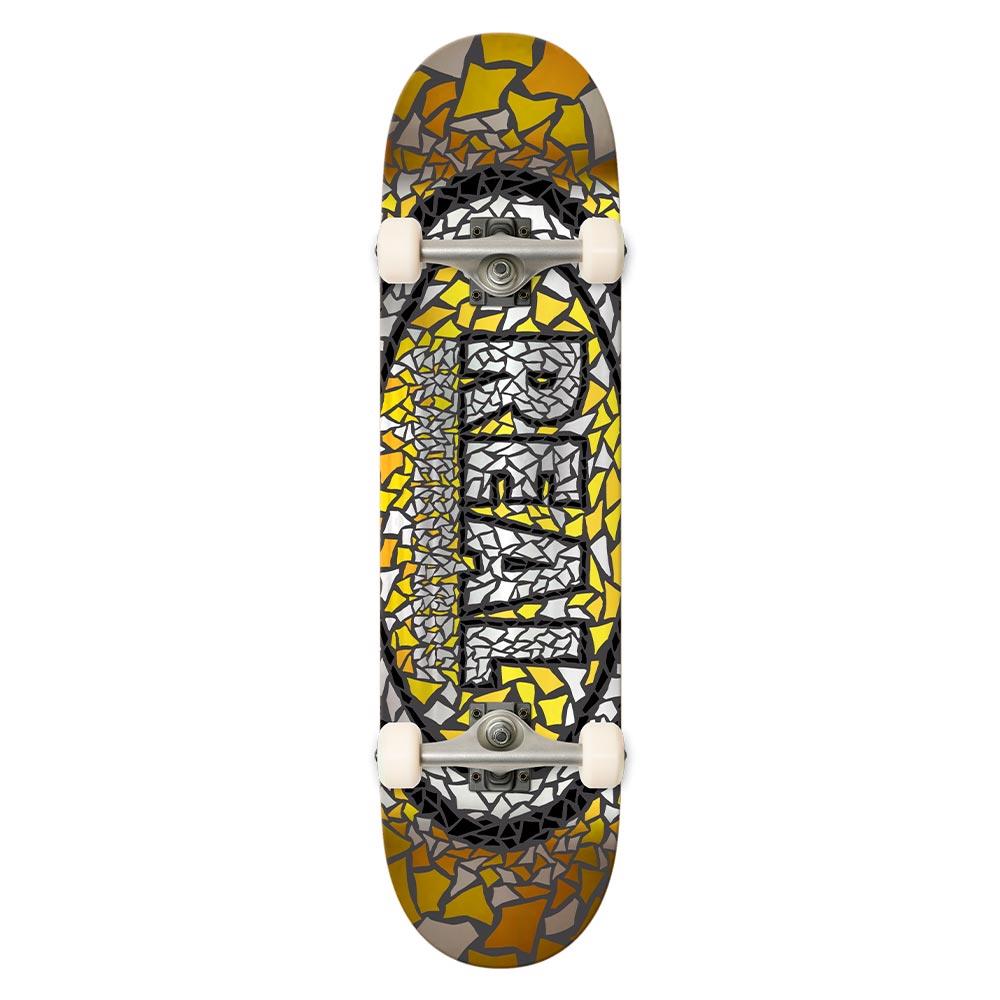 Real Complete Skateboard - Foil Mosaic Series Yellow 8"
