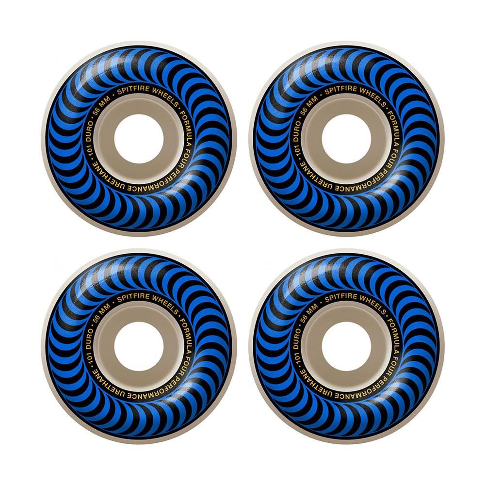Spitfire Wheels - Formula Four Classics 101a 56mm White/Blue (4 Pack)