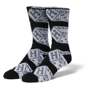 HUF Snake Eyes Crew Sock - Black - Black