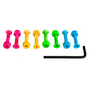 Sushi Skateboard Truck Bolts - Coloured Allen Bolts 1" (8 Pack)