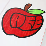 Skateboard Cafe Deck - Pink Lady White/Red Stain 8.5"